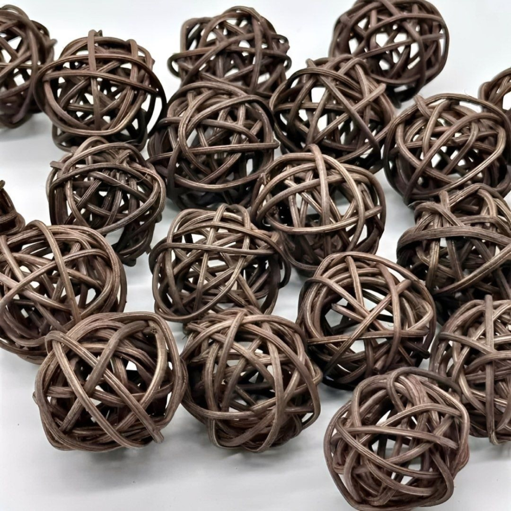 10個繽紛聖誕藤球,婚禮佈置小藤球,攝影裝飾藤球-細節圖2