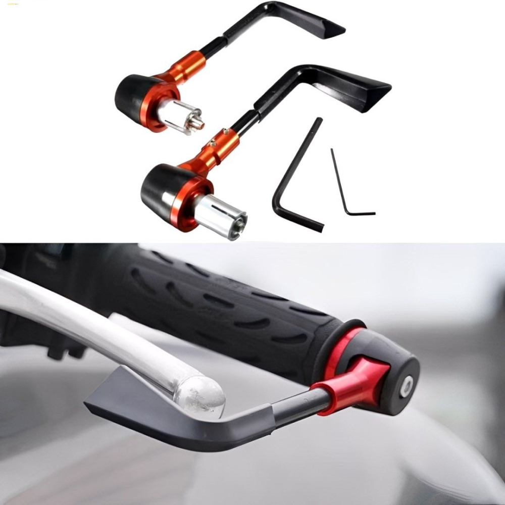 一對摩托車改裝護手弓,機車煞車護弓,鋁合金防撞保護器,把手保護桿,離合器護罩-細節圖2