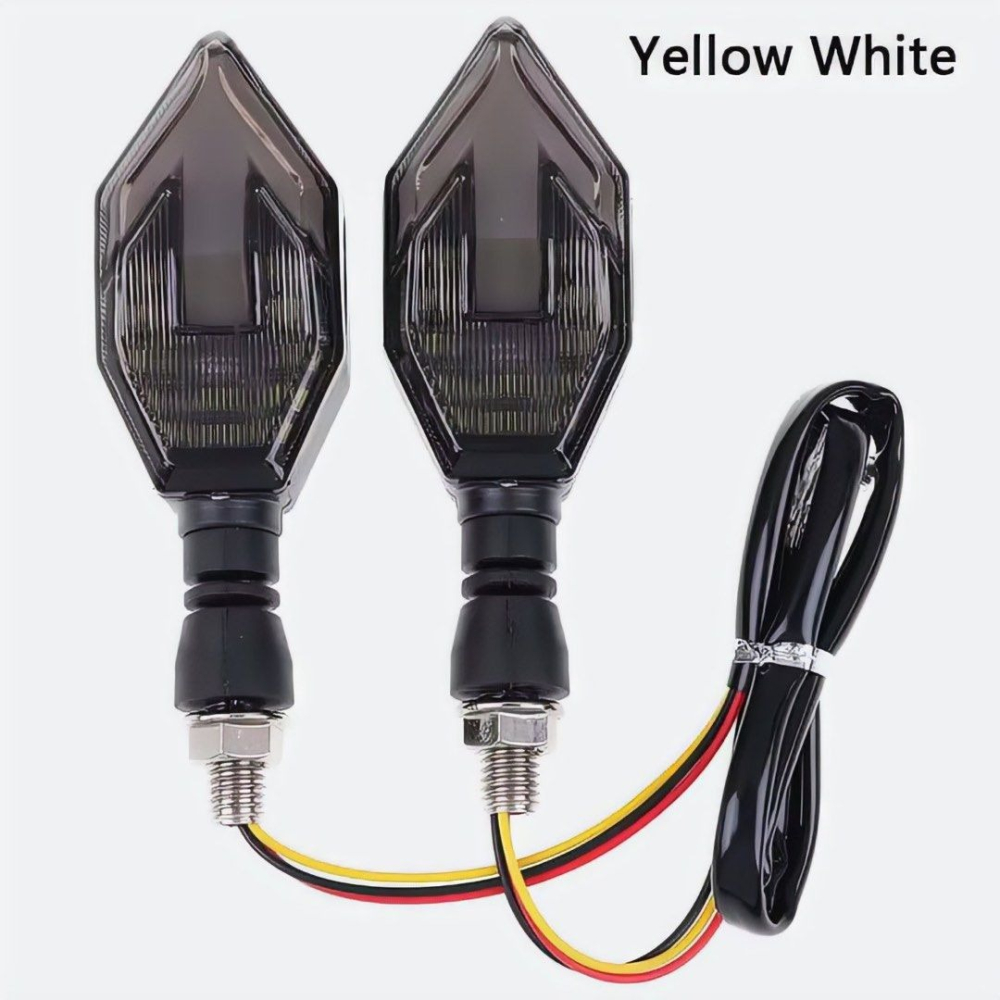 摩托車改裝配件LED轉向燈,超亮燈泡地平線12V日行轉彎燈,雙色燈機車方向燈-細節圖7