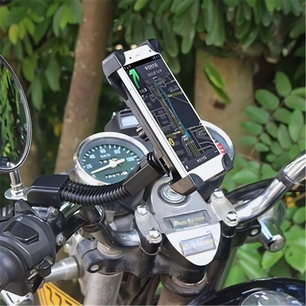 摩托車手機導航支架,360度旋轉自行車手機架,機車手機支架-細節圖2