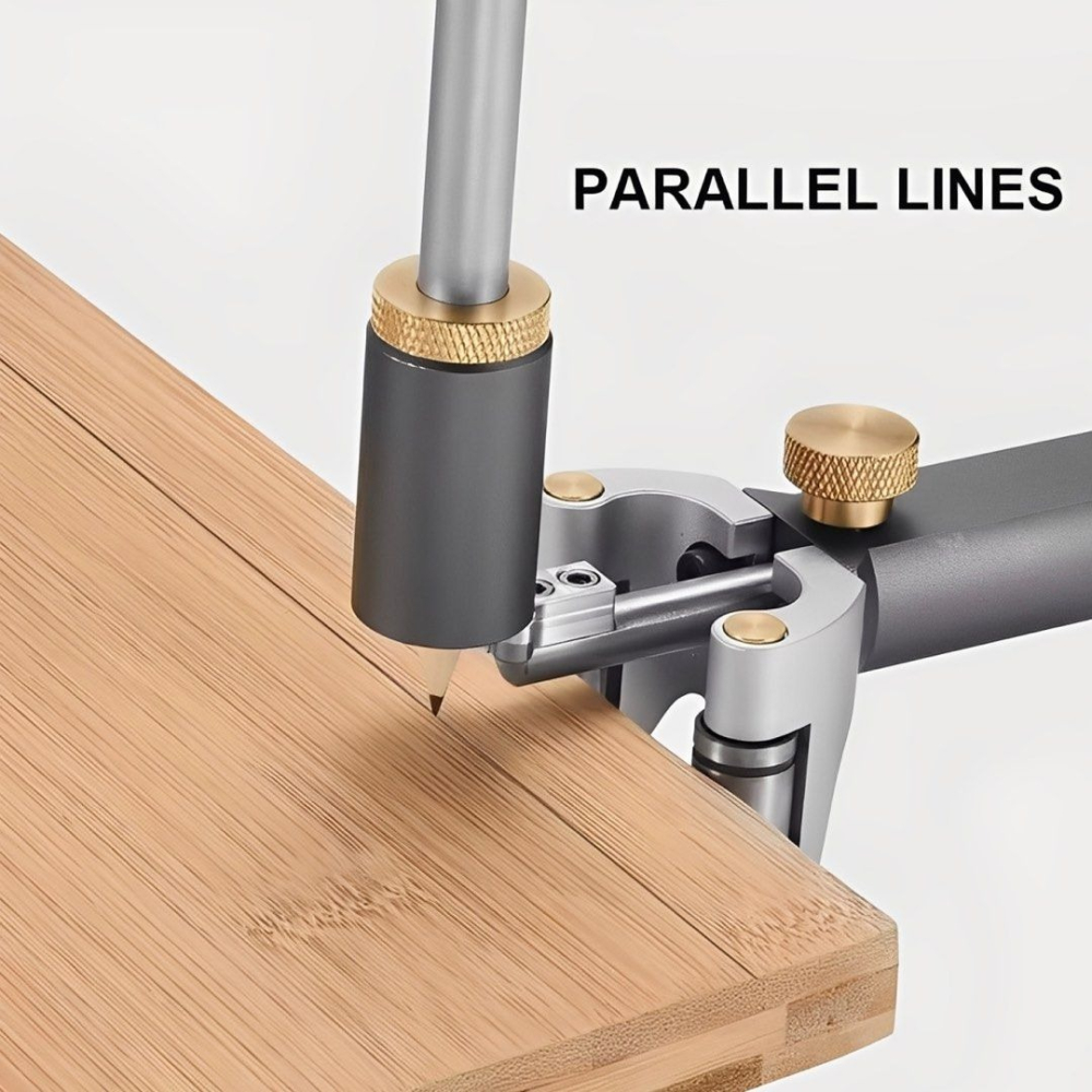 木工劃線器,直弧兩用曲線劃線尺,DIY微調繪圖畫線工具,繪圖輪廓規-細節圖3