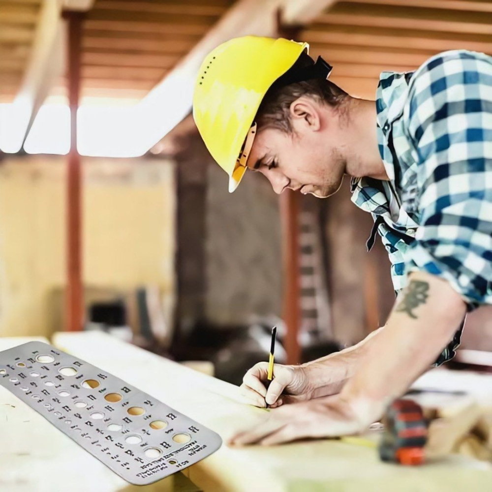 29孔不鏽鋼鑽頭量規,不銹鋼鑽頭圖案鑽頭檢查測量板-細節圖3