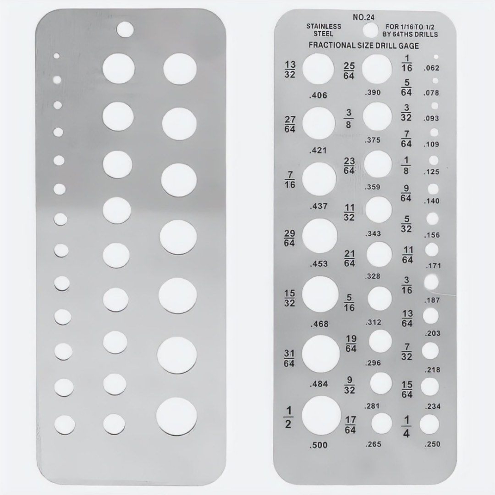 29孔不鏽鋼鑽頭量規,不銹鋼鑽頭圖案鑽頭檢查測量板-細節圖4