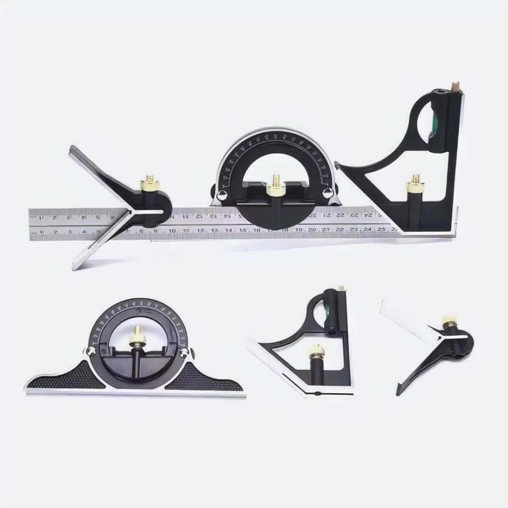 木工萬能角度尺,高精度不鏽鋼直角尺,90度多功能水平組合三角尺,裝潢量規木工工具-細節圖5