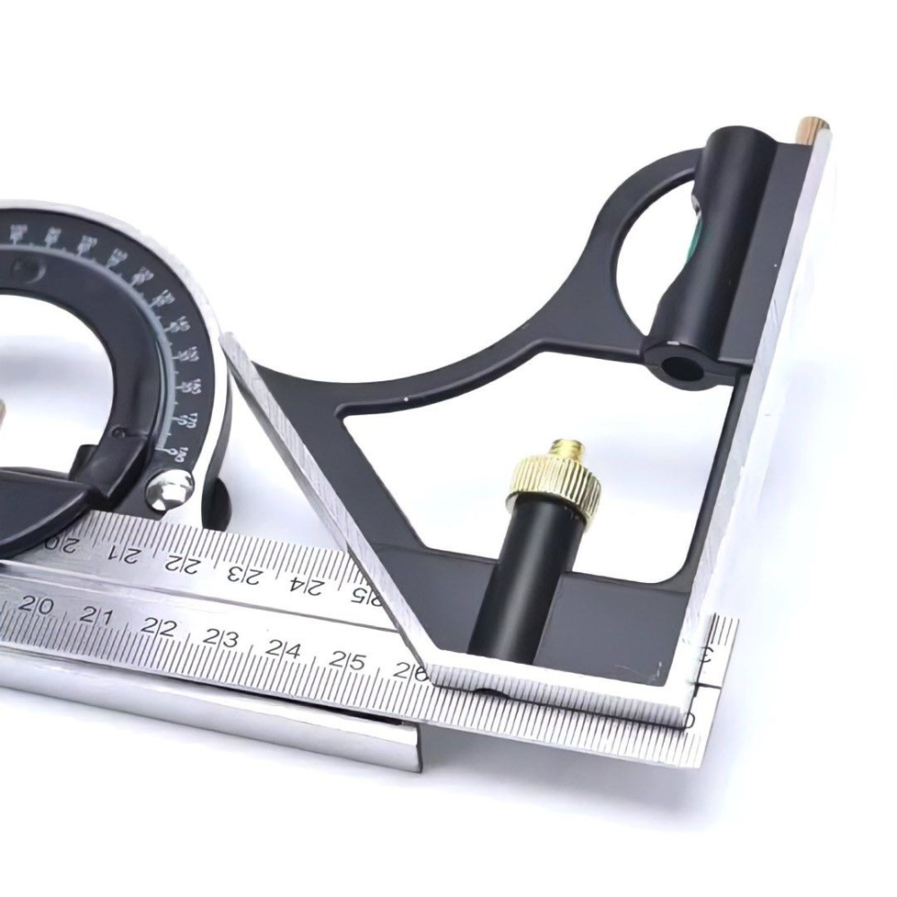 木工萬能角度尺,高精度不鏽鋼直角尺,90度多功能水平組合三角尺,裝潢量規木工工具-細節圖6