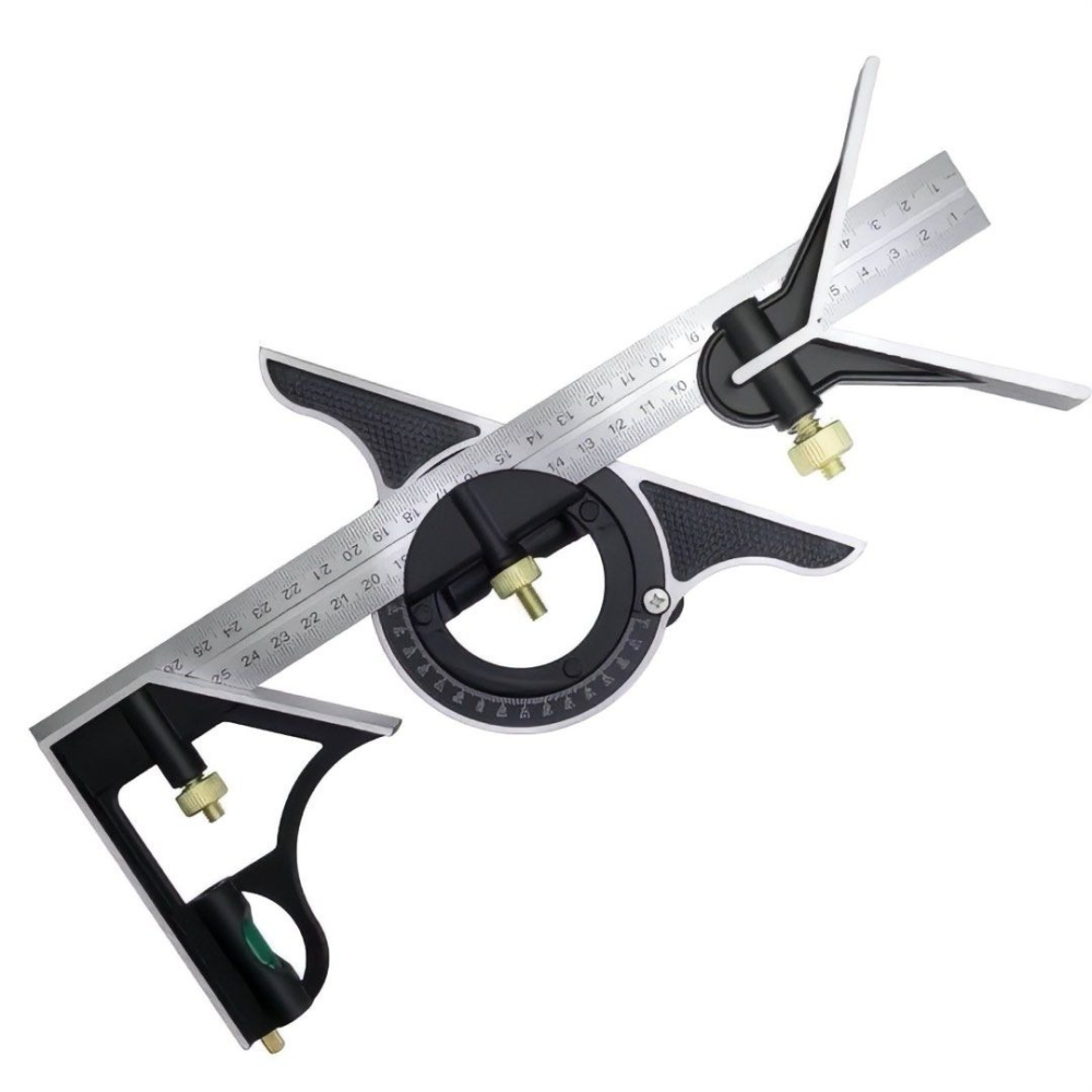 木工萬能角度尺,高精度不鏽鋼直角尺,90度多功能水平組合三角尺,裝潢量規木工工具-細節圖8