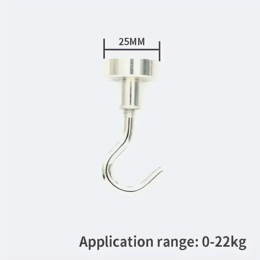 強磁掛鉤,磁性吸盤掛鉤,多功能磁鐵掛勾,超強吸力磁鐵掛勾/25mm-細節圖5