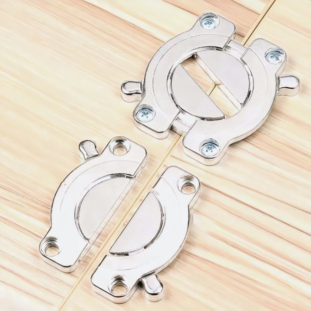 餐桌組合連接器,合金快卸快裝連接器,桌面五金拼接旋轉連接緊固扣-細節圖6