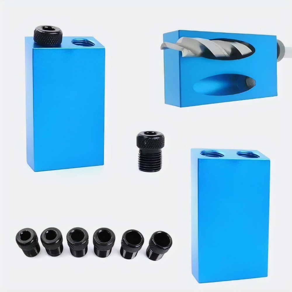 木工斜孔定位器,木工鑽孔調節器,6/8/10mm鑽頭15度打孔器堵,居家裝潢斜眼器開孔器-細節圖3