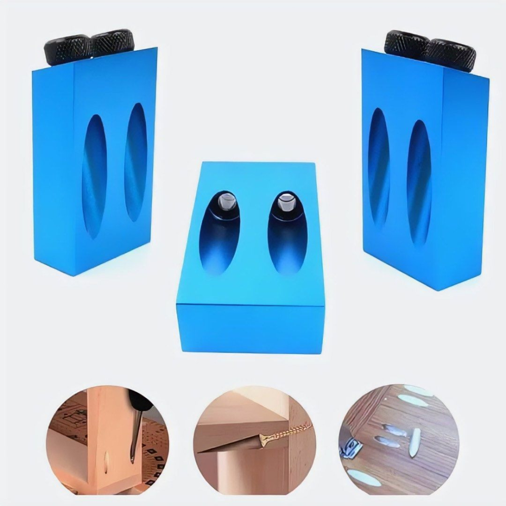 木工斜孔定位器,木工鑽孔調節器,6/8/10mm鑽頭15度打孔器堵,居家裝潢斜眼器開孔器-細節圖4