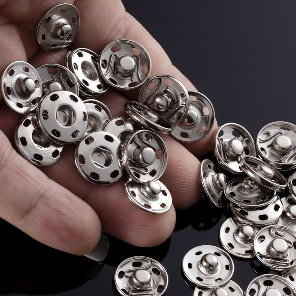 20付12mm隱形子母扣,金屬嬰兒防走光衣服鈕扣子,寶寶襯衫掀扣,縫紉不鏽鋼暗扣-細節圖4