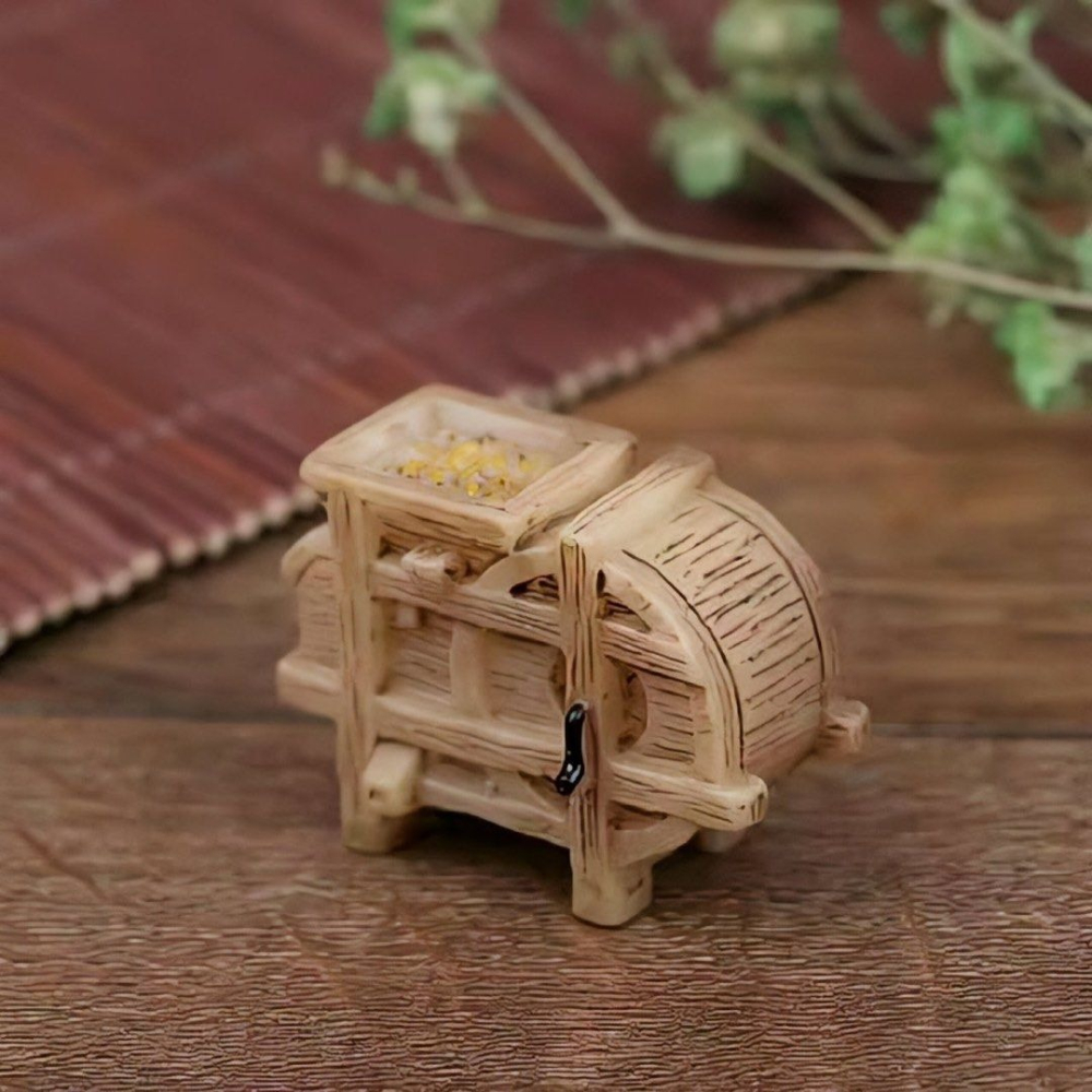 苔蘚微景觀擺件谷風機,懷舊多肉植物盆栽花盆裝飾品,園藝造景擺設,療癒拍攝道具公仔-細節圖5