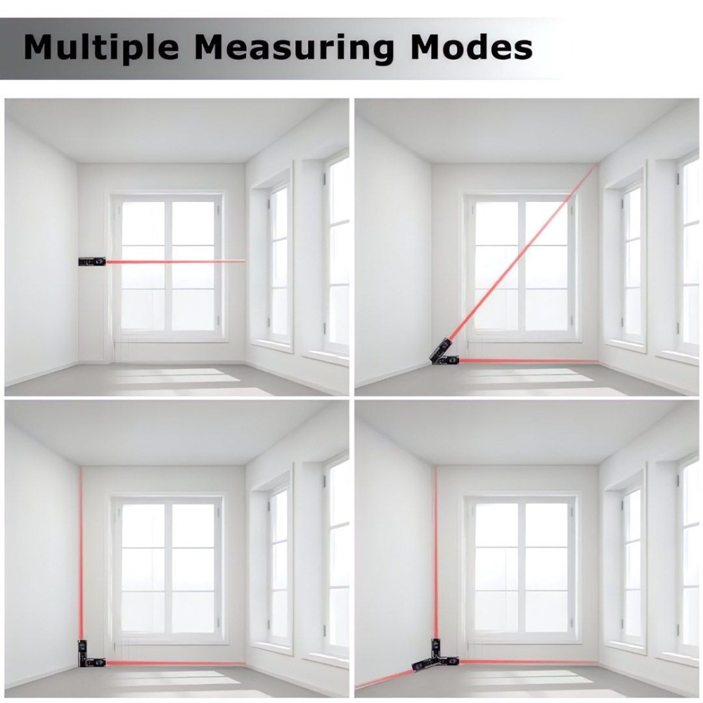 40M迷你雷射測距儀,高精度紅外線雷射尺,防塵防水USB可充電測距儀-細節圖5