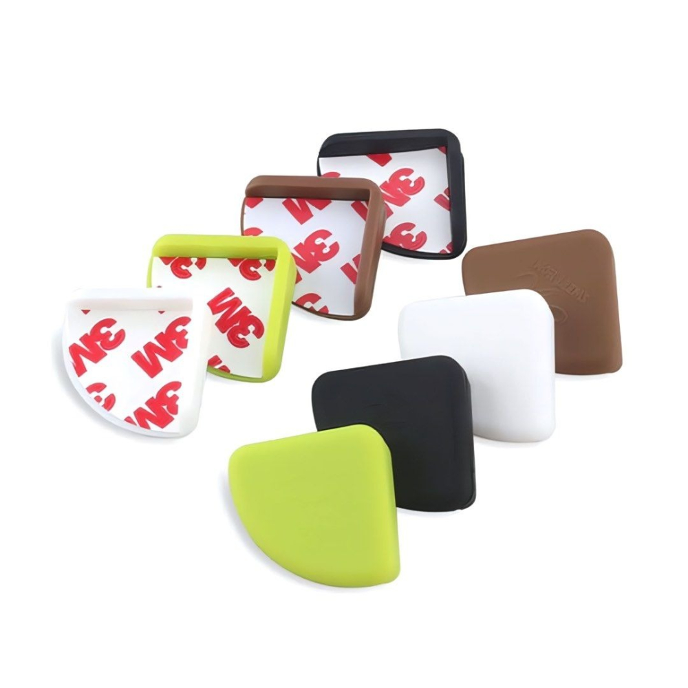 4個兒童防撞角,嬰幼兒矽膠安全防護角,桌角軟墊-細節圖3