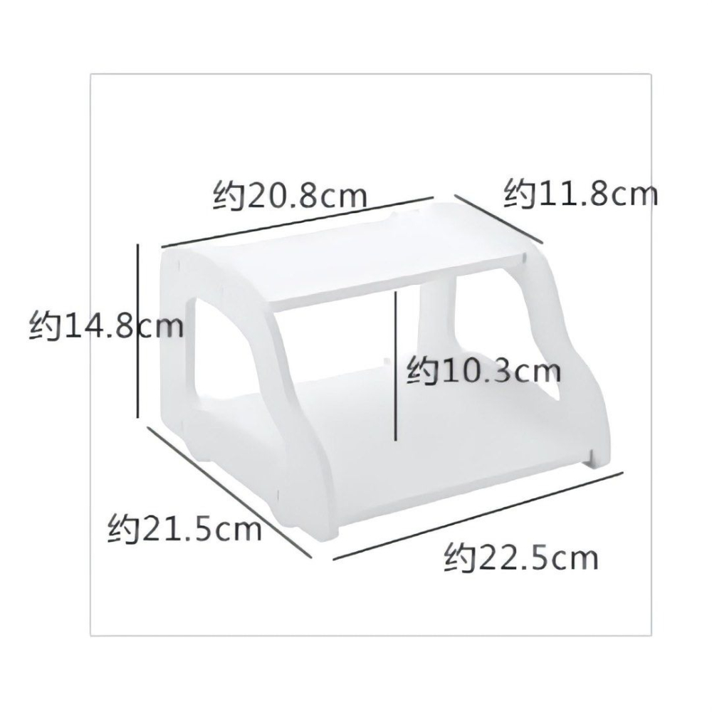 鏤空雙層wifi路由器收納架,機頂盒架子,免打孔壁掛置物架,居家牆上收納架,分享器MOD收納盒-細節圖7