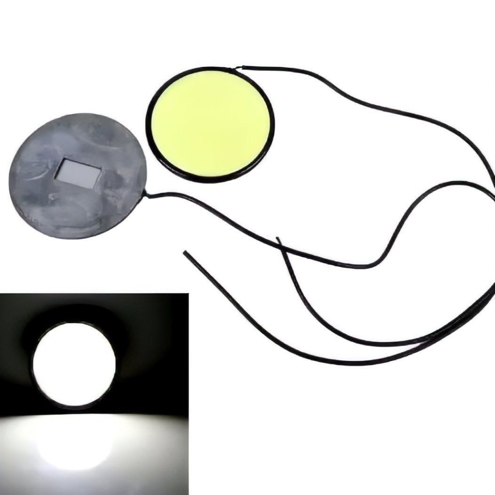 一對圓形COB日行燈,12V汽車改裝燈,車用照明燈-細節圖2