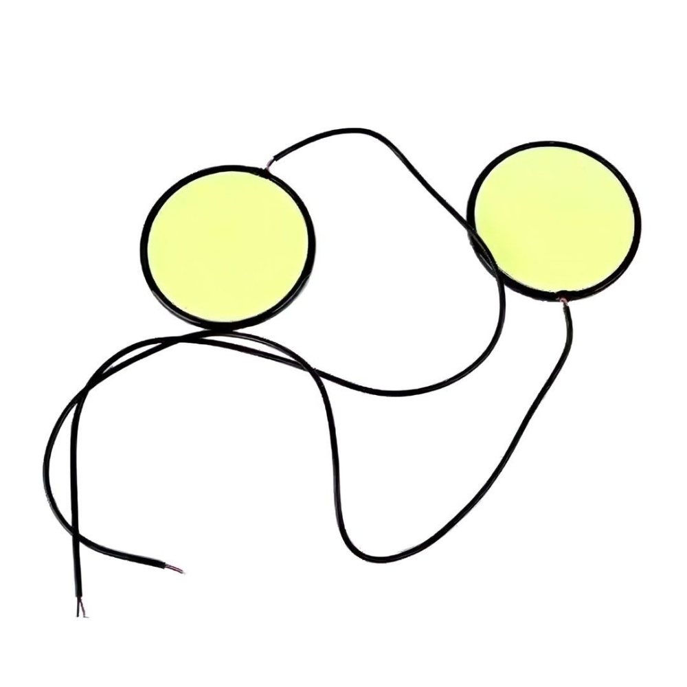 一對圓形COB日行燈,12V汽車改裝燈,車用照明燈-細節圖4