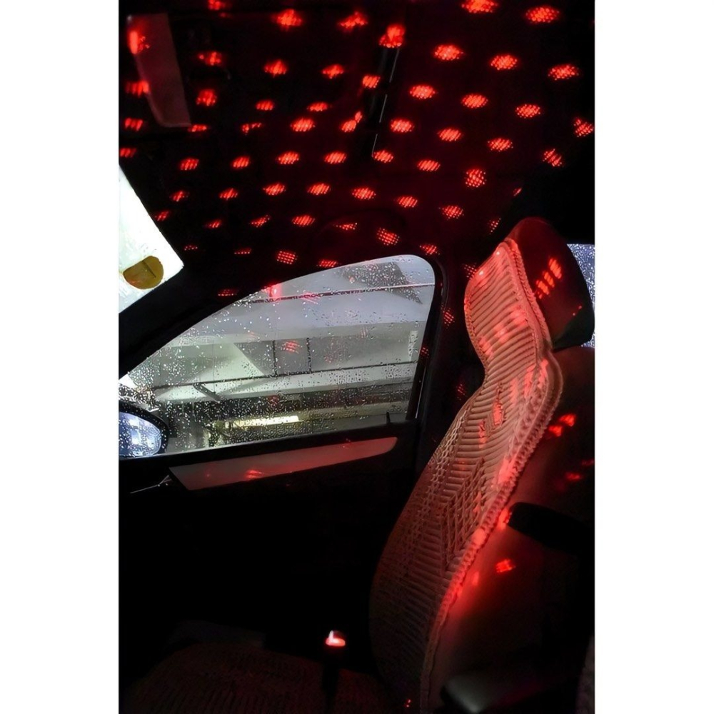 汽車內飾環境氛圍燈,USB星空浪漫裝飾LED氣氛燈,紅光-細節圖4