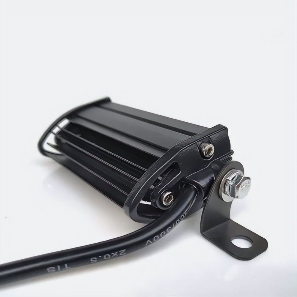 汽車LED長條燈,迷你單排3燈9W汽車改裝燈,車用輔助燈,藍殼白光-細節圖2