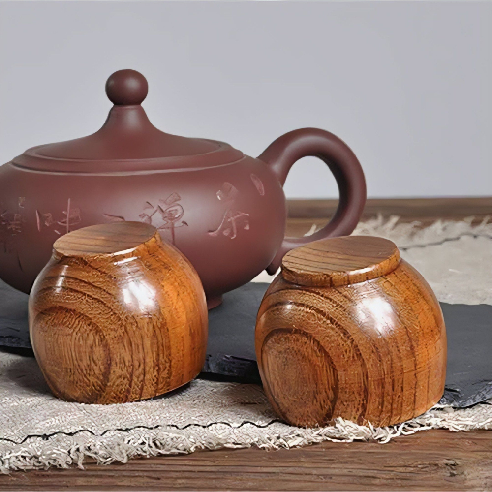 復古日式茶杯,創意防腐水杯,手工棗木咖啡杯,木頭茶杯-細節圖2