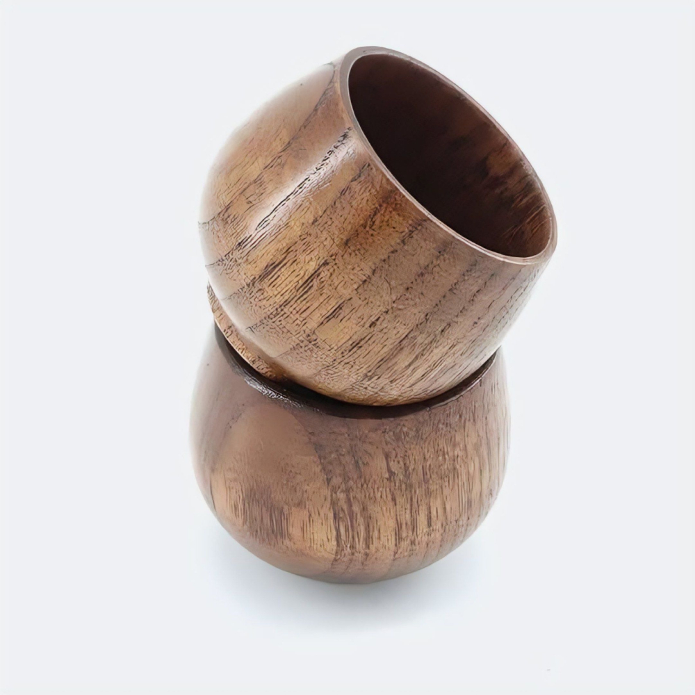 復古日式茶杯,創意防腐水杯,手工棗木咖啡杯,木頭茶杯-細節圖3