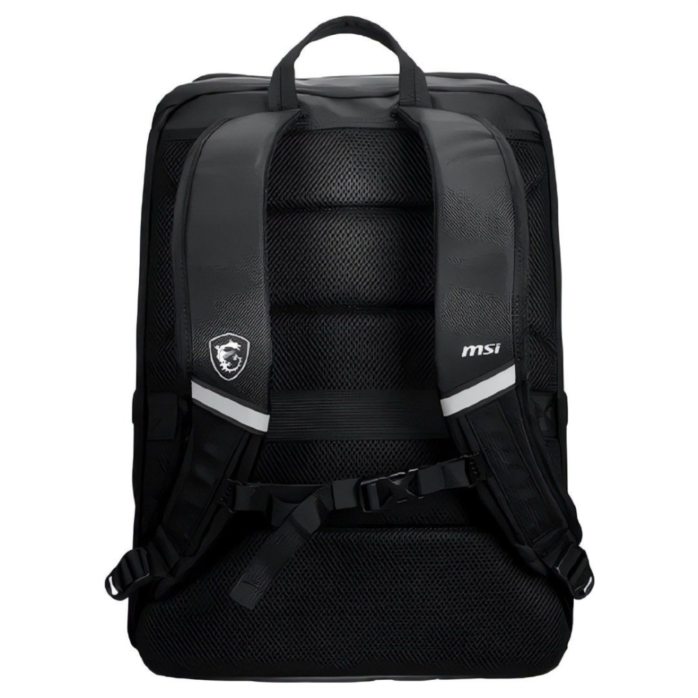 MSI 微星原廠大容量17吋筆電後背包,電競筆電包,減壓背帶防潑水電腦包,夜間反光條紀念收藏背包-細節圖2