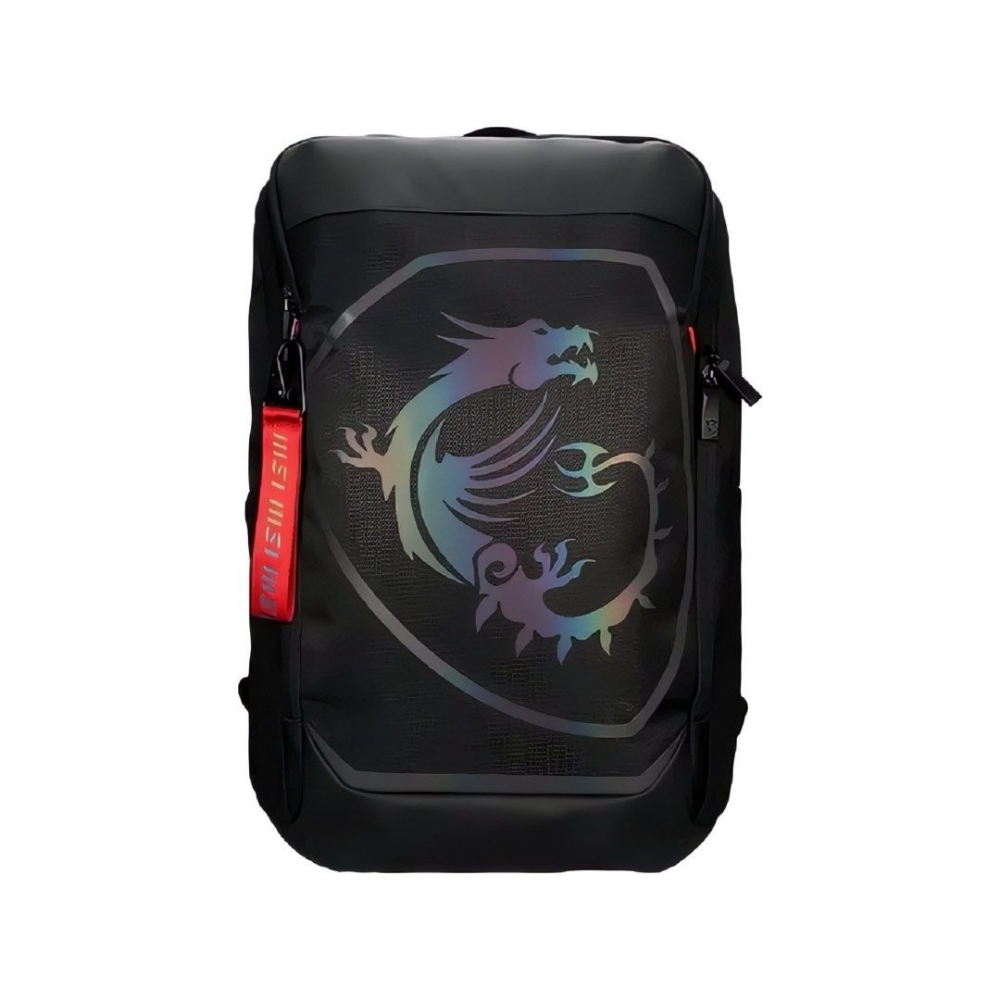 MSI 微星原廠大容量17吋筆電後背包,電競筆電包,減壓背帶防潑水電腦包,夜間反光條紀念收藏背包-細節圖4