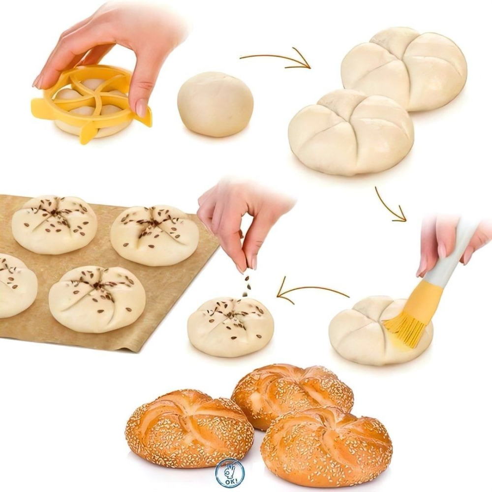 一組2個麵包烘焙模具,商用漢堡壓模,起司乳酪小蛋糕烘焙工具,蛋糕麵包壓模印花模具,咖啡色-細節圖4