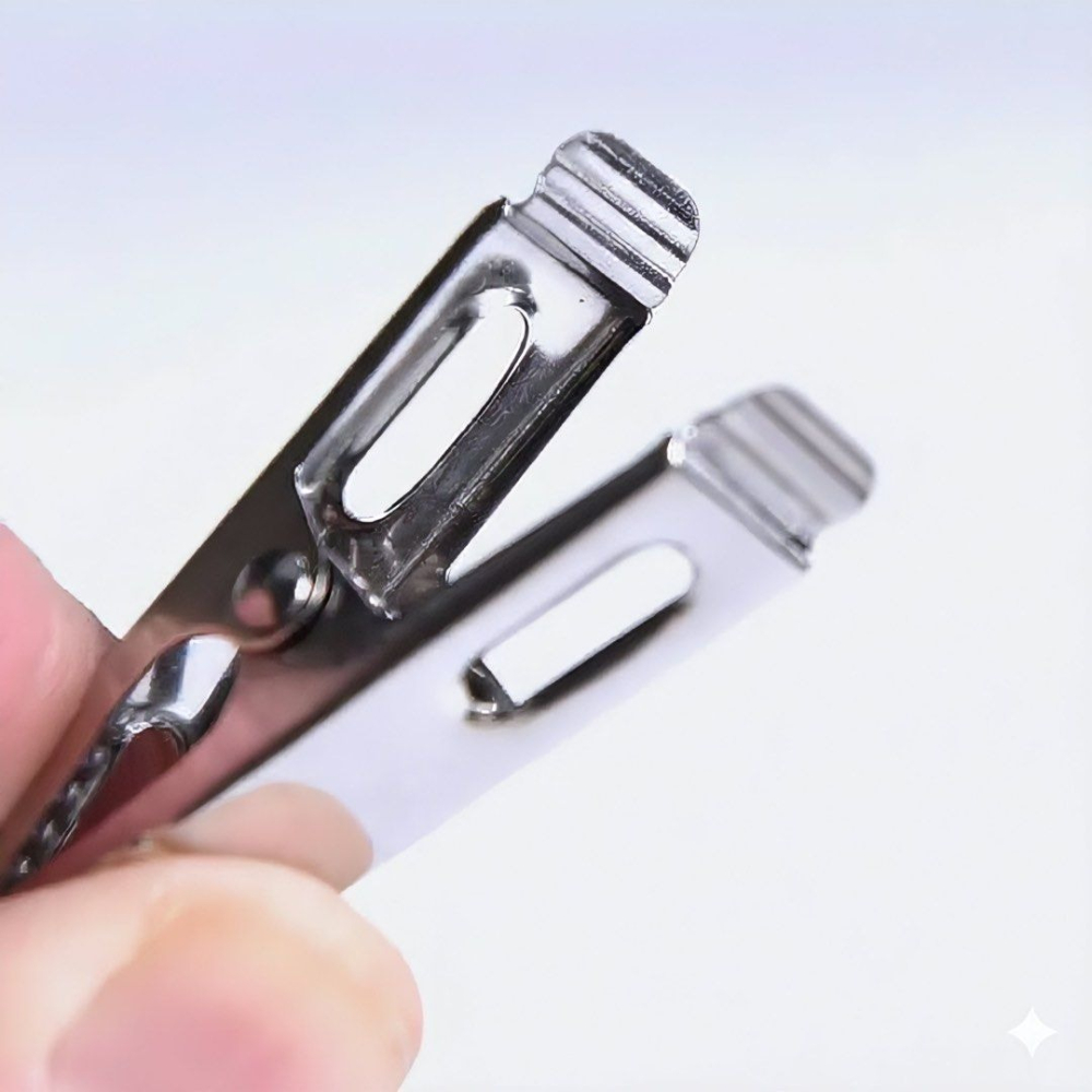 10個304不鏽鋼窗簾夾掛鉤,窗簾夾子配件,窗簾環夾子,金屬夾-細節圖3