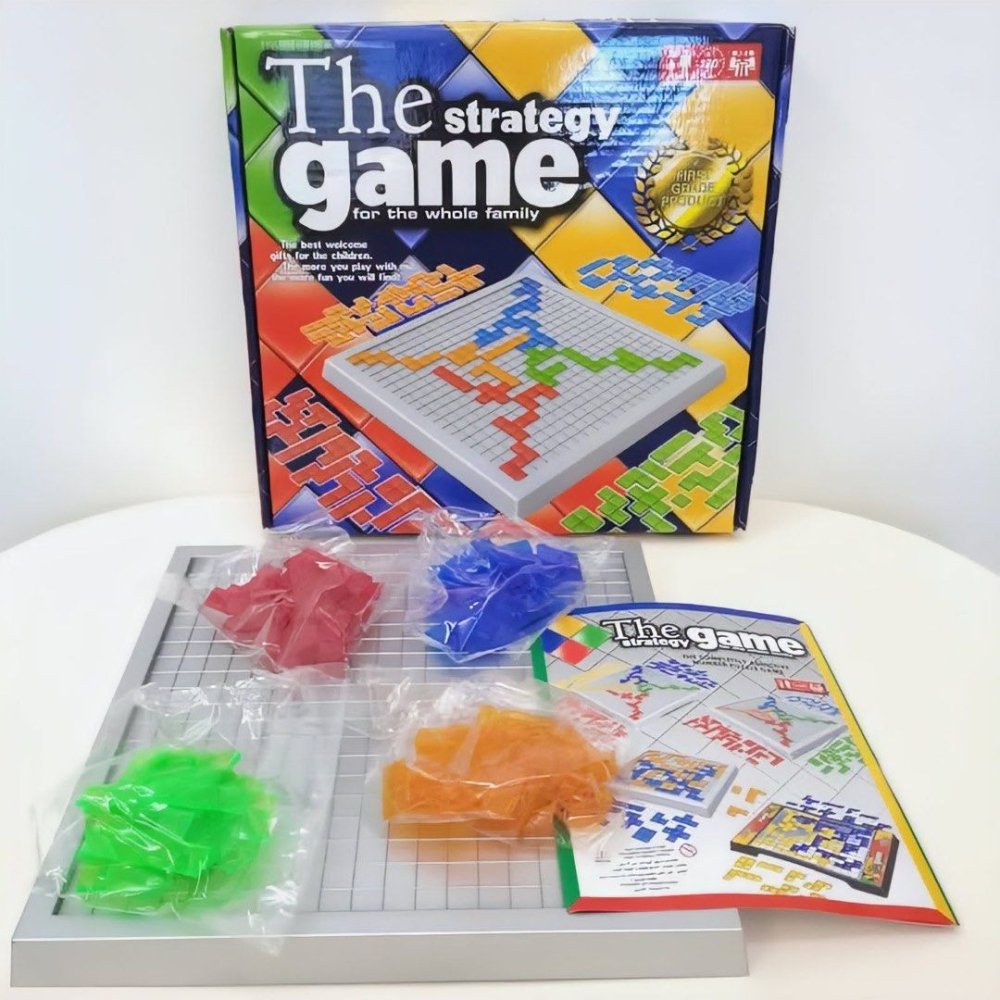 俄羅斯方塊角鬥士棋2-4人版桌遊,格格不入俄羅斯方塊棋,益智遊戲棋牌,益智競技遊戲-細節圖2