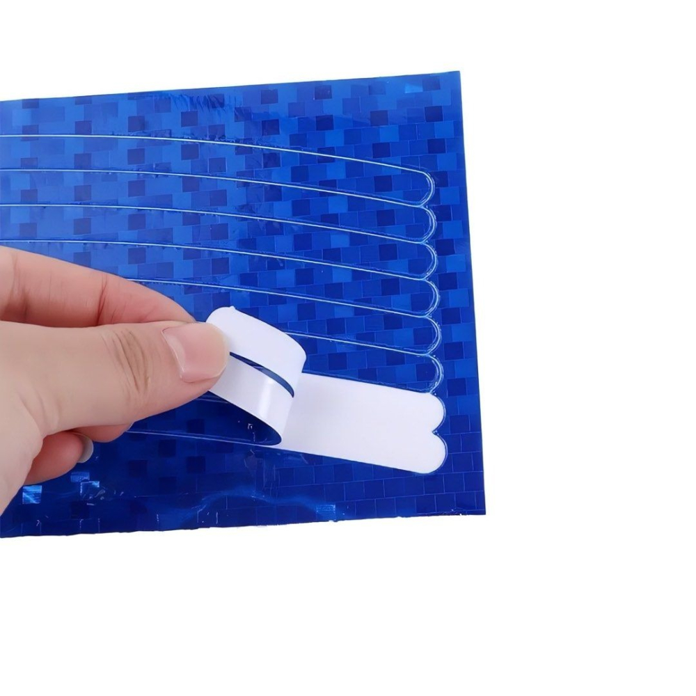 藍色自行車裝飾反光條,單車車輪反光貼紙,公路車反光膠帶,腳踏車安全反光貼-細節圖3