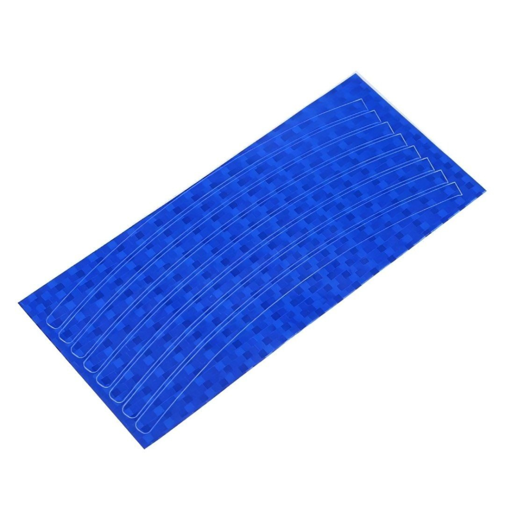 藍色自行車裝飾反光條,單車車輪反光貼紙,公路車反光膠帶,腳踏車安全反光貼-細節圖4