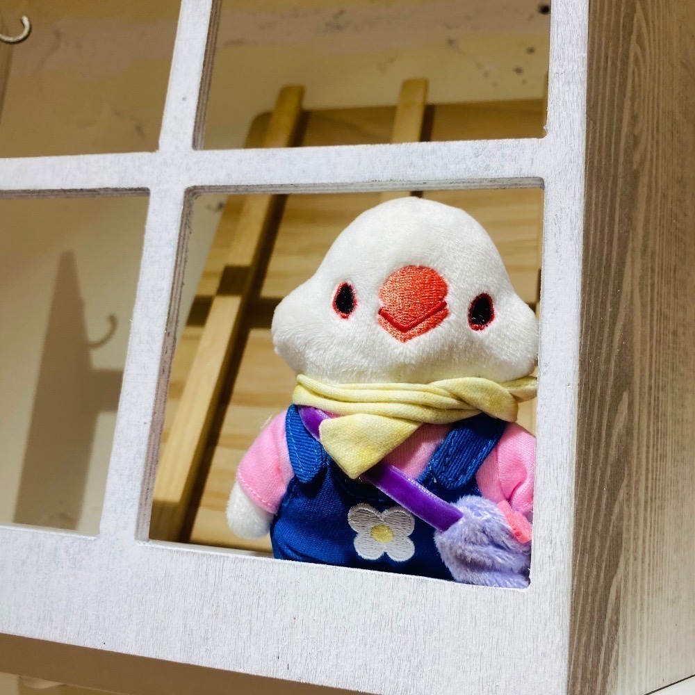 啾家的小文鳥娃娃 限定 加贈火柴小文鳥衣服-細節圖2