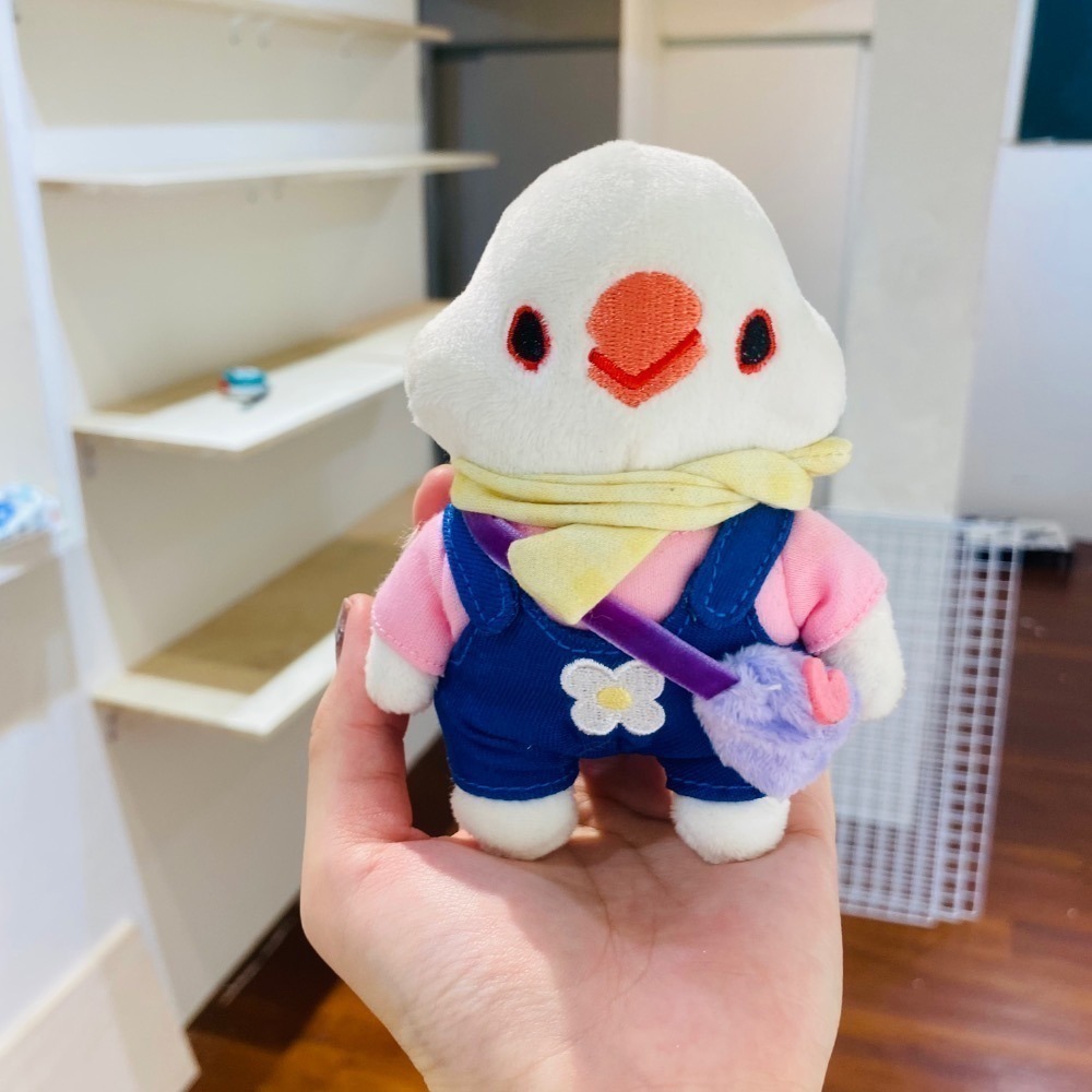 啾家的小文鳥娃娃 限定 加贈火柴小文鳥衣服-細節圖3