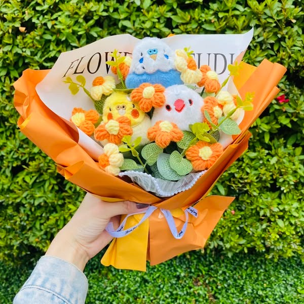 超可愛小鳥花束 ❤️ 實體分享 ❤️-細節圖11