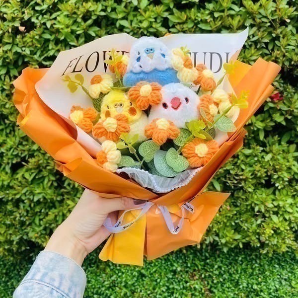 超可愛小鳥花束 ❤️ ❤️ ❤️ 大花束 (下單備註鳥款喔)-細節圖2