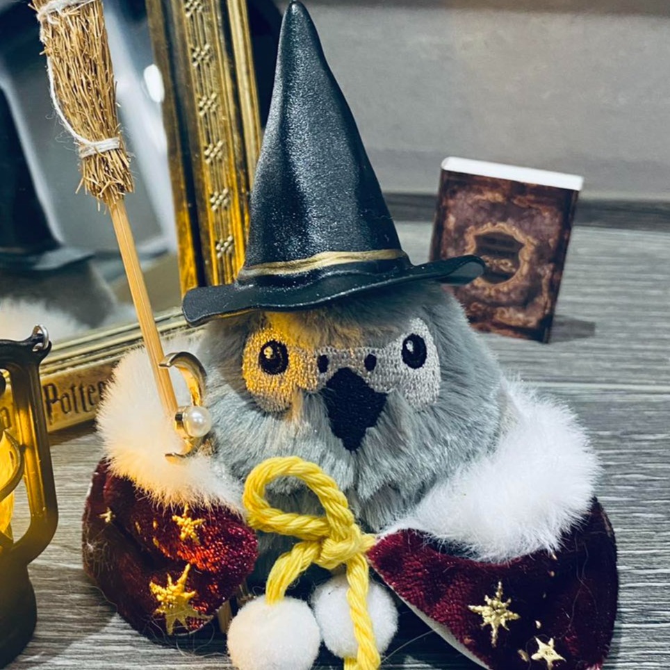 魔法師(娃娃+斗篷+巫師帽+掃把+魔仗)