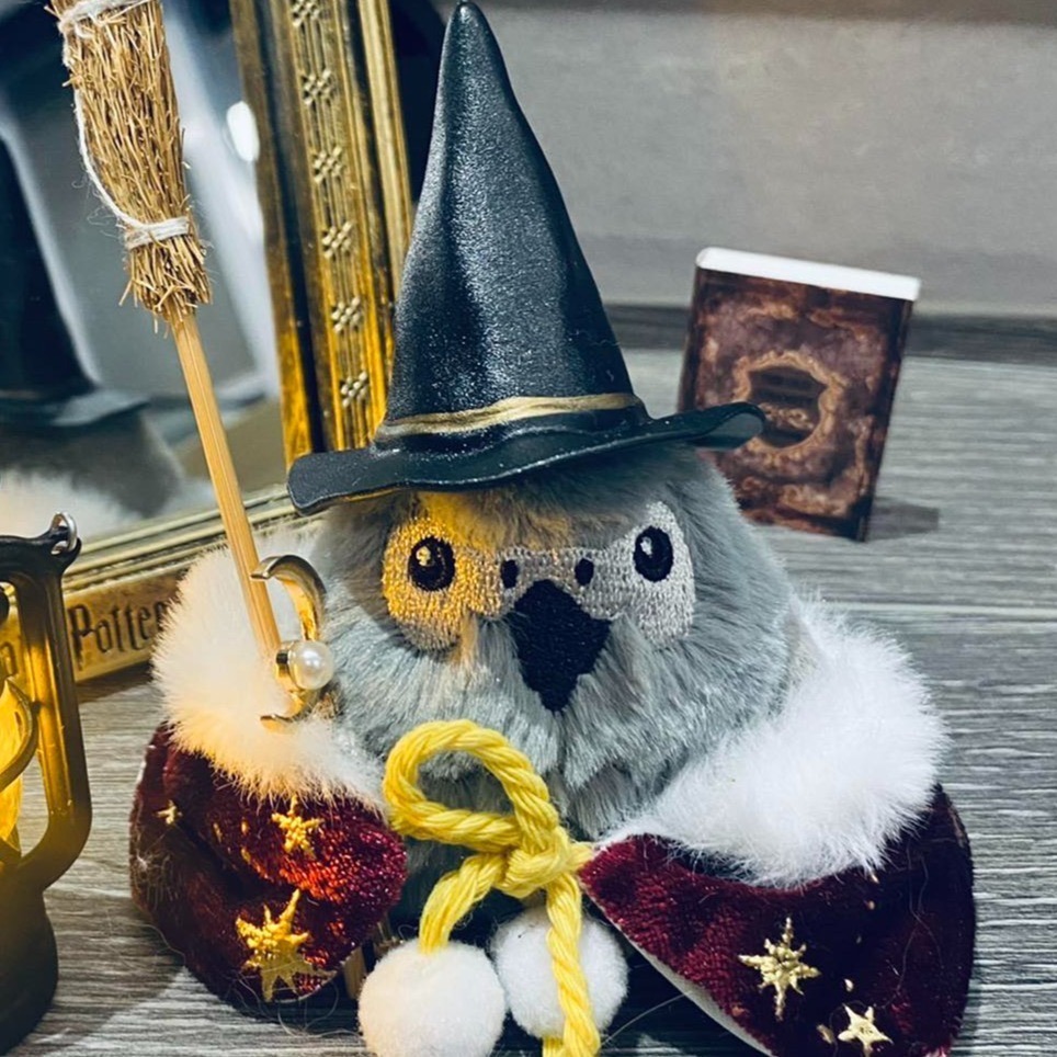 啾啾的型男日記 獨家小娃娃 ／歪臉灰鸚鸚-規格圖3