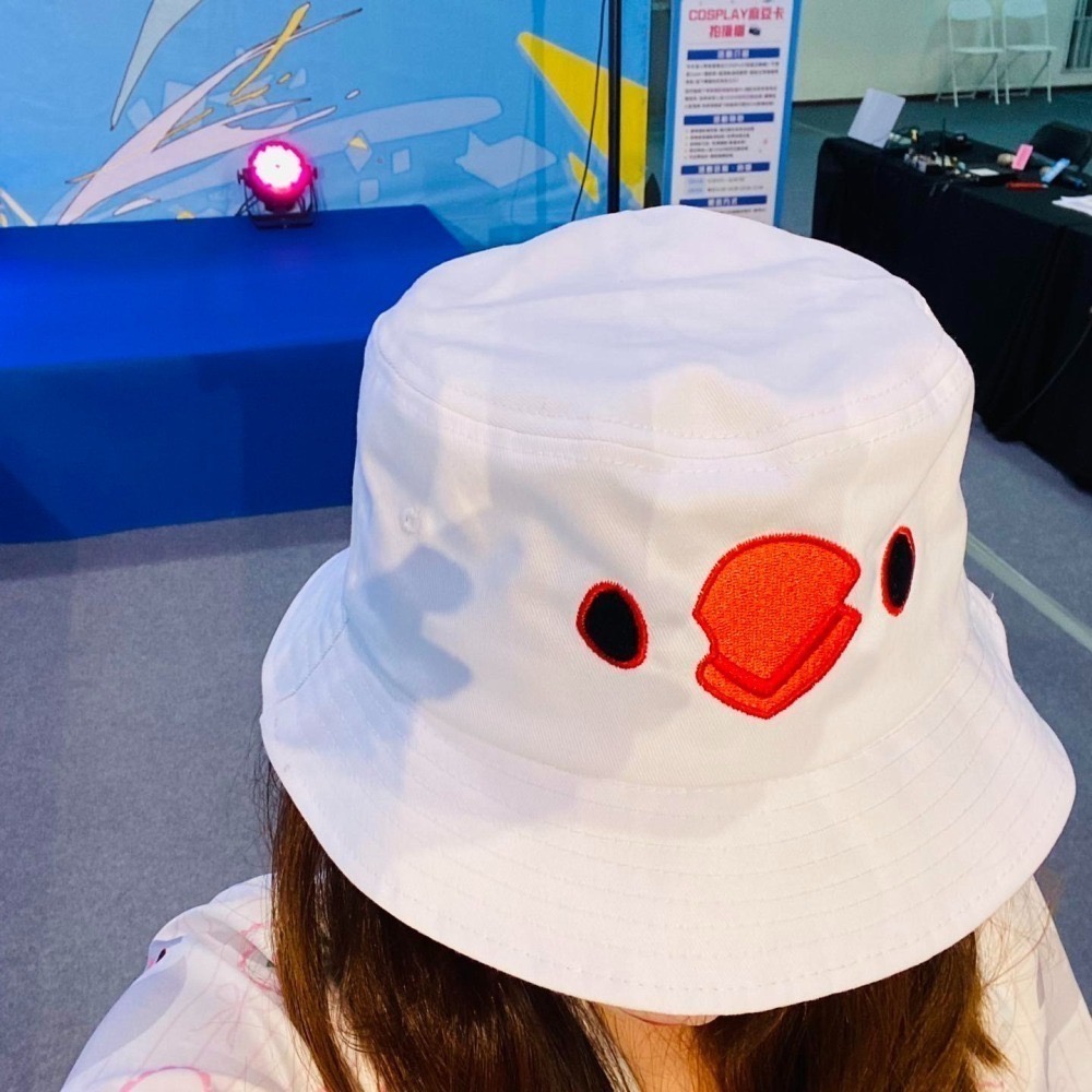 超可愛 小文鳥  刺繡 漁夫帽❤️❤️❤️-細節圖2