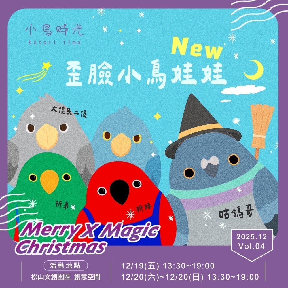 啾啾的型男日記 獨家小娃娃 ／歪臉藍大傻 鶁頭鸛-細節圖3