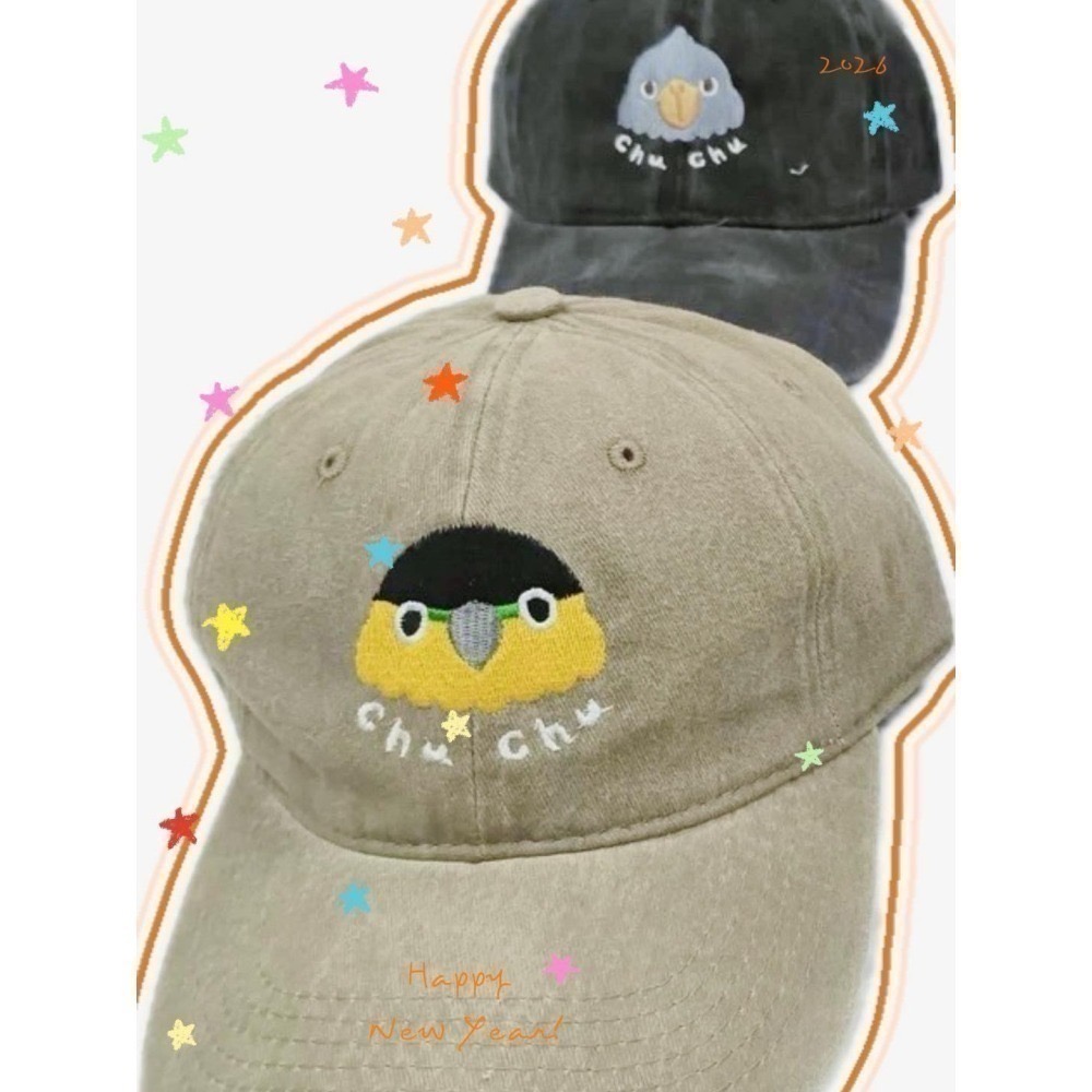 啾啾的型男日記｜刺繡水洗帽 金頭凱克 現貨-細節圖2