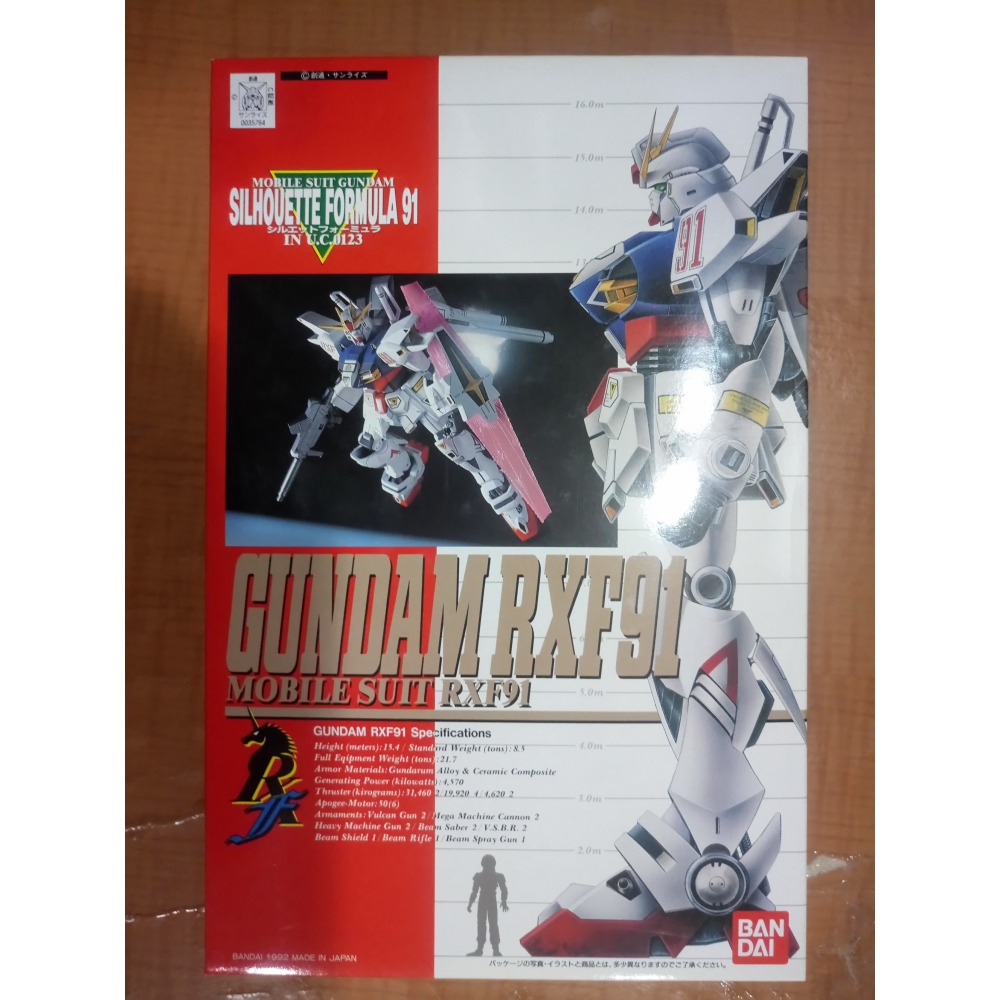 1/100 GUNDAM 鋼彈 影子方程式 F91 未組裝-細節圖3