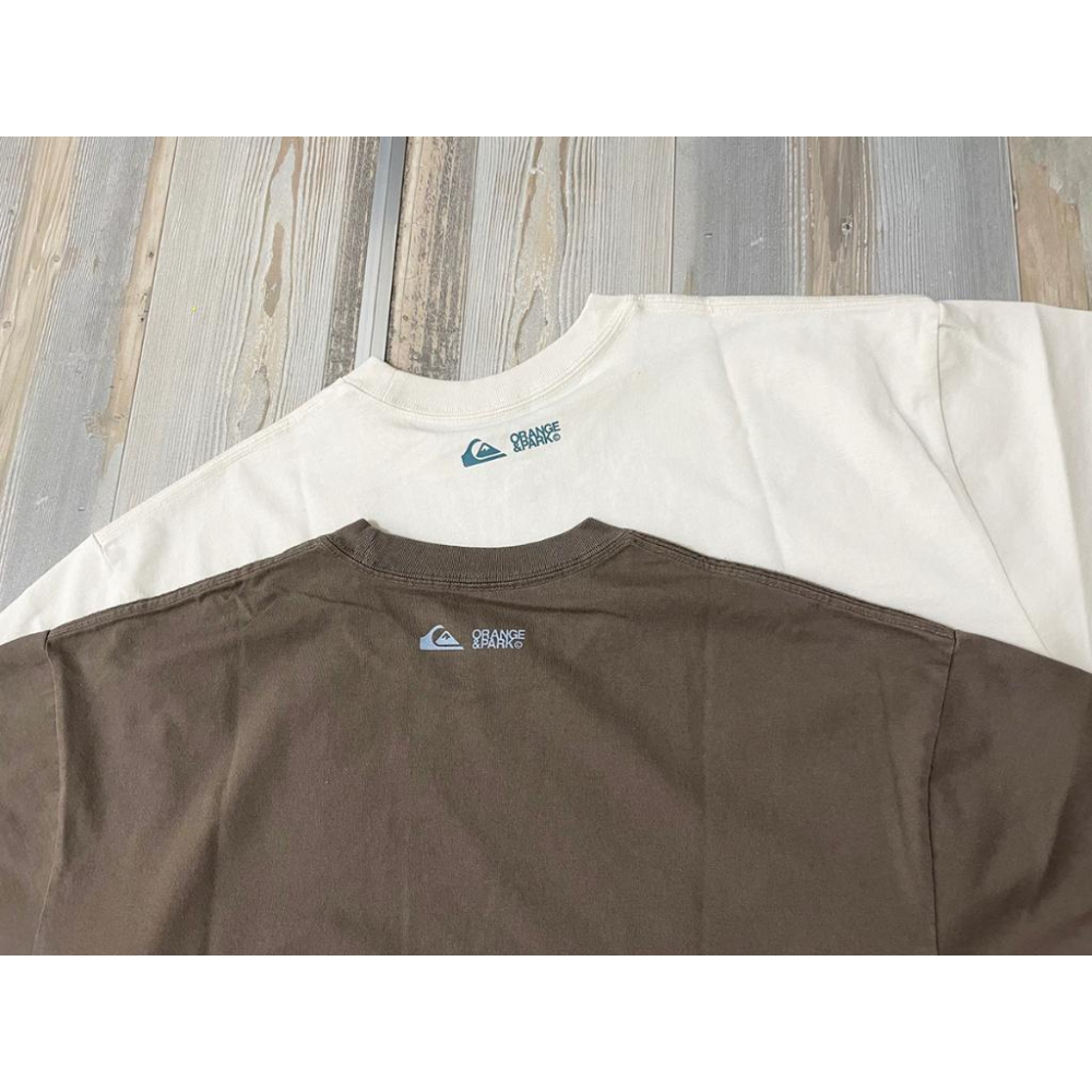 「新到貨」」限量款日本線 Quiksilver  衝浪 Dry 厚磅  落肩 寬鬆 短Ｔ tee-細節圖6