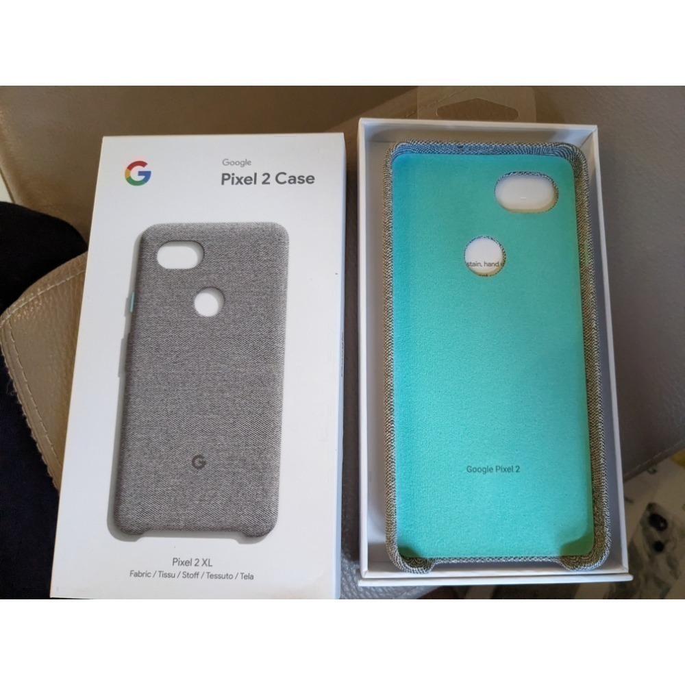 Google pixel 2XL 原廠手機殼 織布手機殼 矽膠手機殼-細節圖2