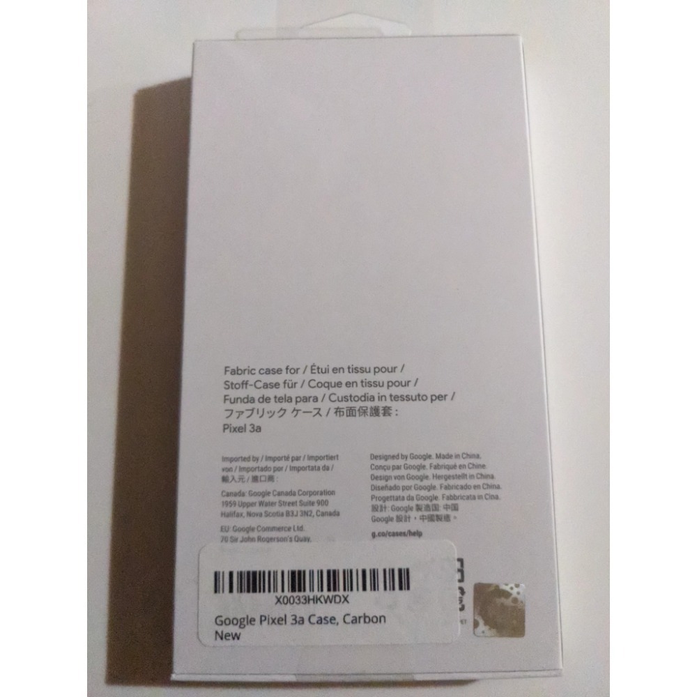 Google pixel 3a 原廠織布手機殼 石墨黑 高質感原廠殼 全新未拆封 已絕版-細節圖2