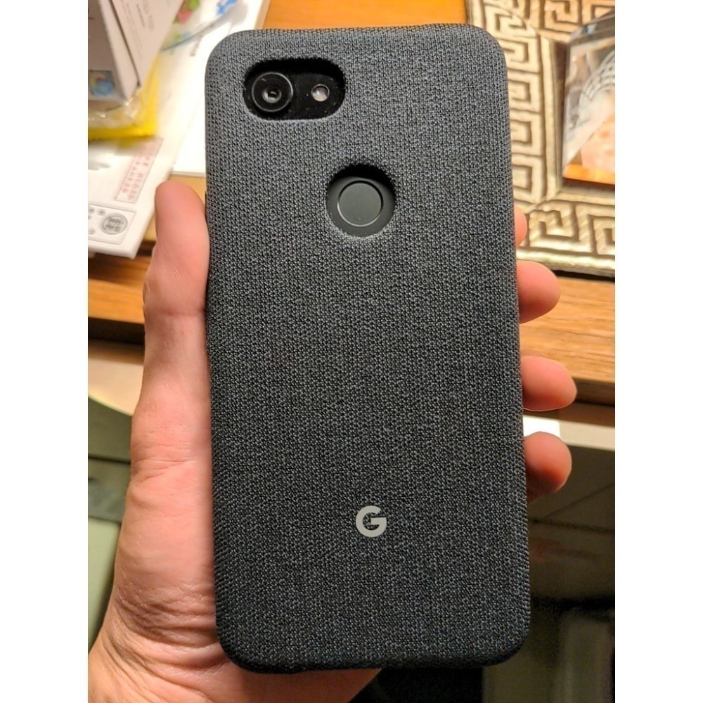Google pixel 3a 原廠織布手機殼 石墨黑 高質感原廠殼 全新未拆封 已絕版-細節圖3