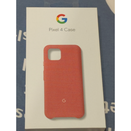 Google pixel 4 原廠織布殼 珊瑚紅