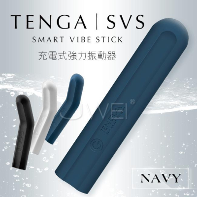 【送270ml潤滑液】日本TENGA．SVS 3頻5速強力震動可彎曲G點按摩器-海軍藍