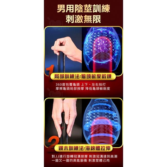 【送270ml潤滑液】GLANS TRAINER 赫蒂 男用陰莖訓練龜頭鍛煉器X10段變頻脈衝震動-細節圖9