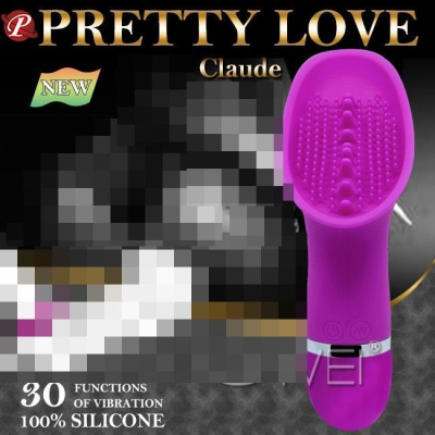 【送270ml潤滑液】Pretty Love．30段變頻無線乳陰震動剌激按摩器-Claude